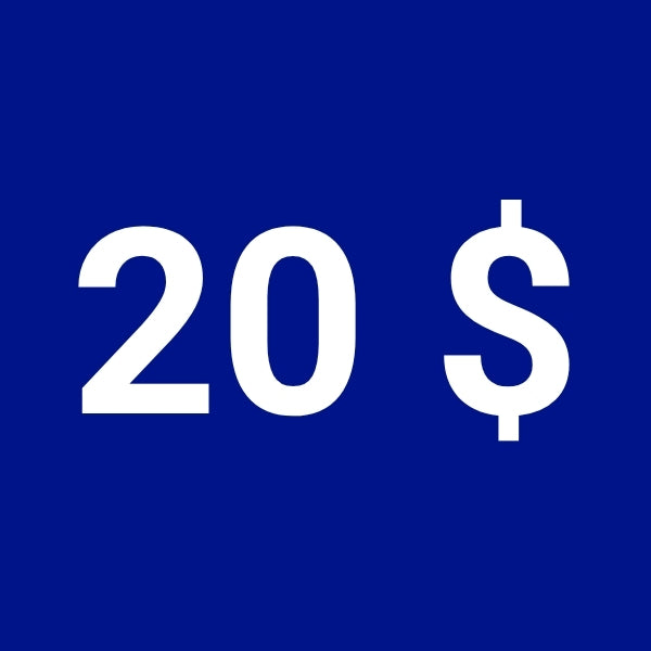 Moins de 20 $