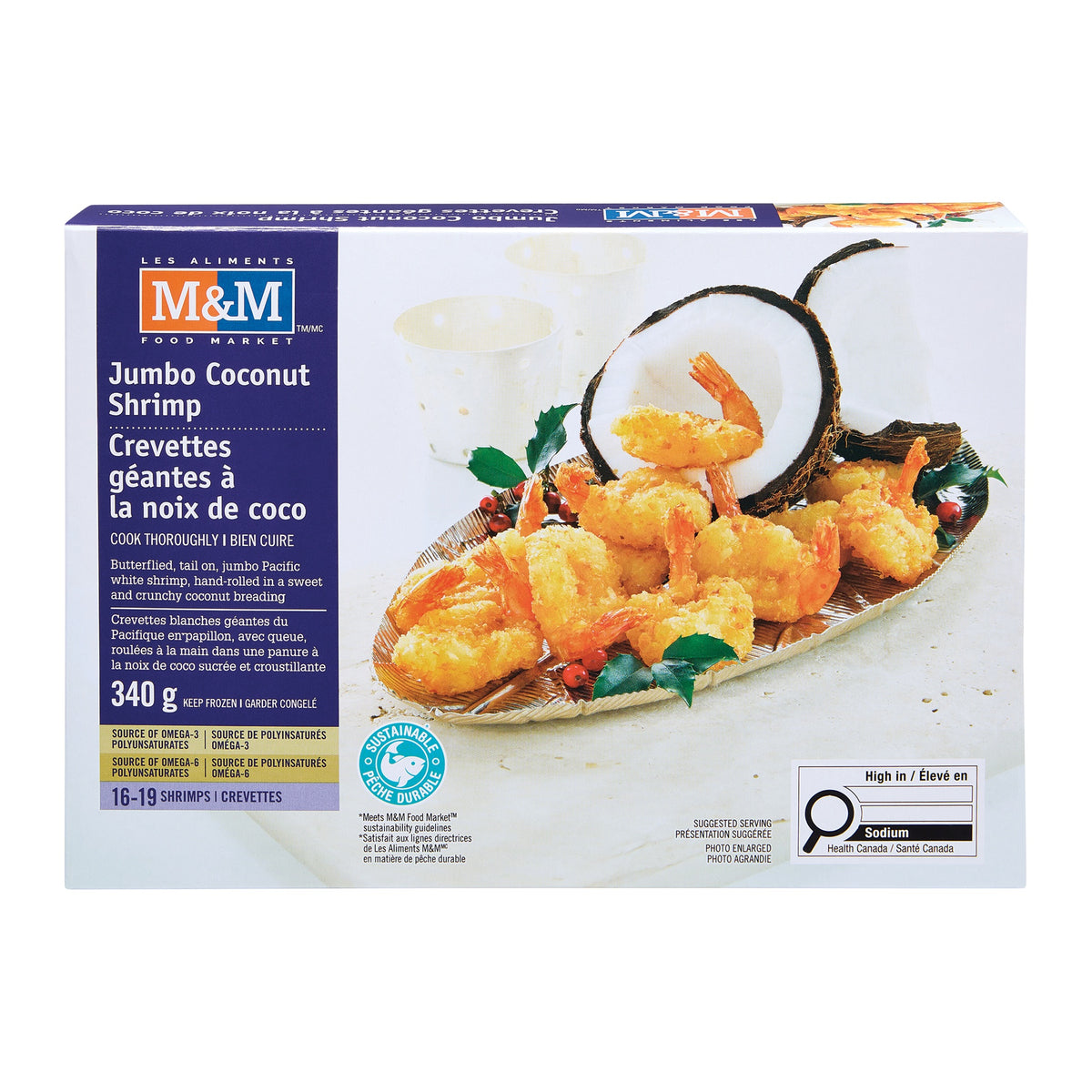 Crevettes géantes à la noix de coco