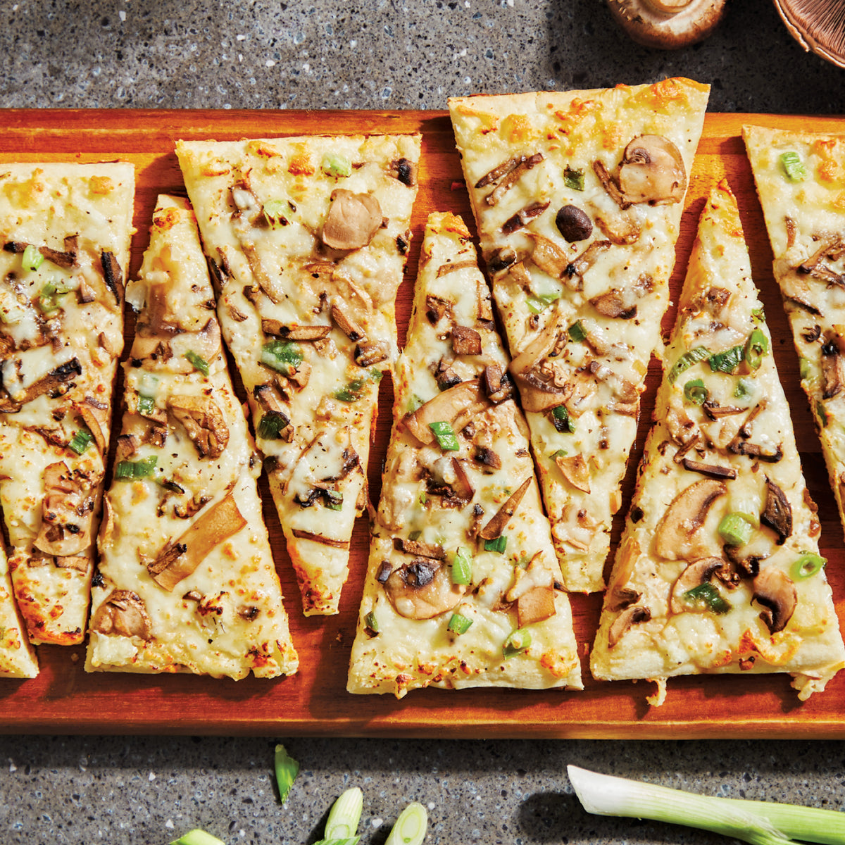 Gourmet Mushroom and Black Truffle Oil Flatbread