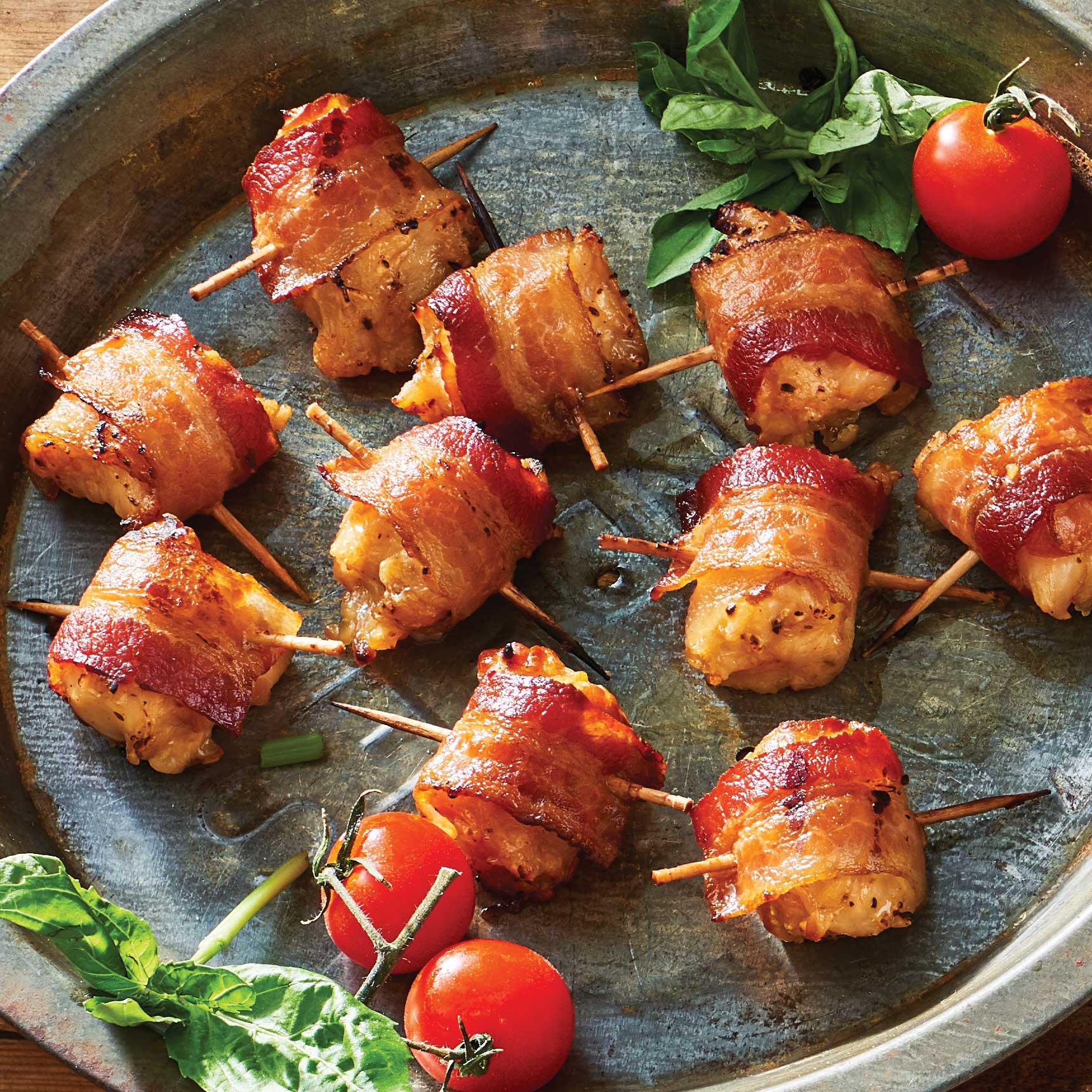Mini Bacon Wrapped Chicken Fillets