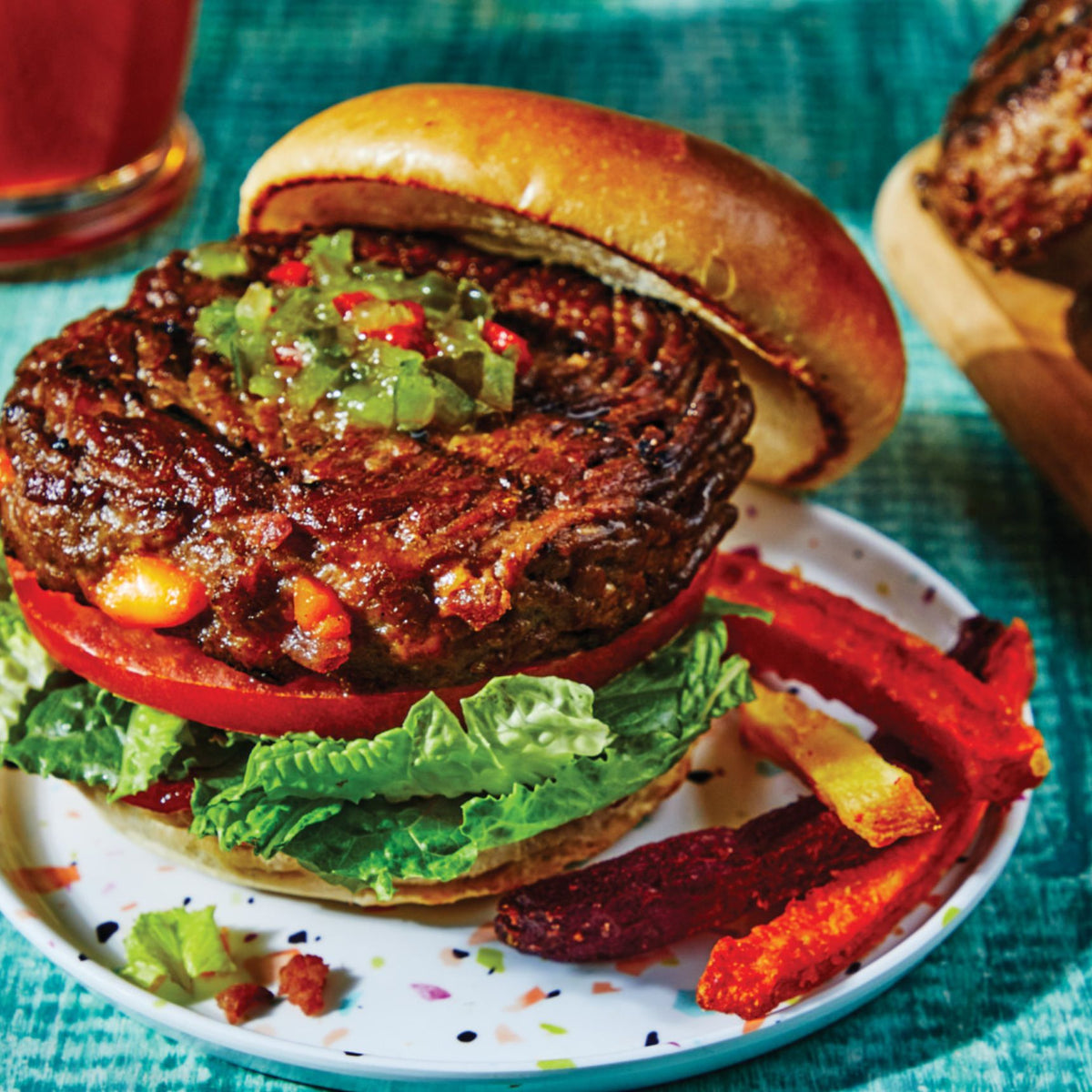Cheddar & Bacon Stuffed Beef Burgers