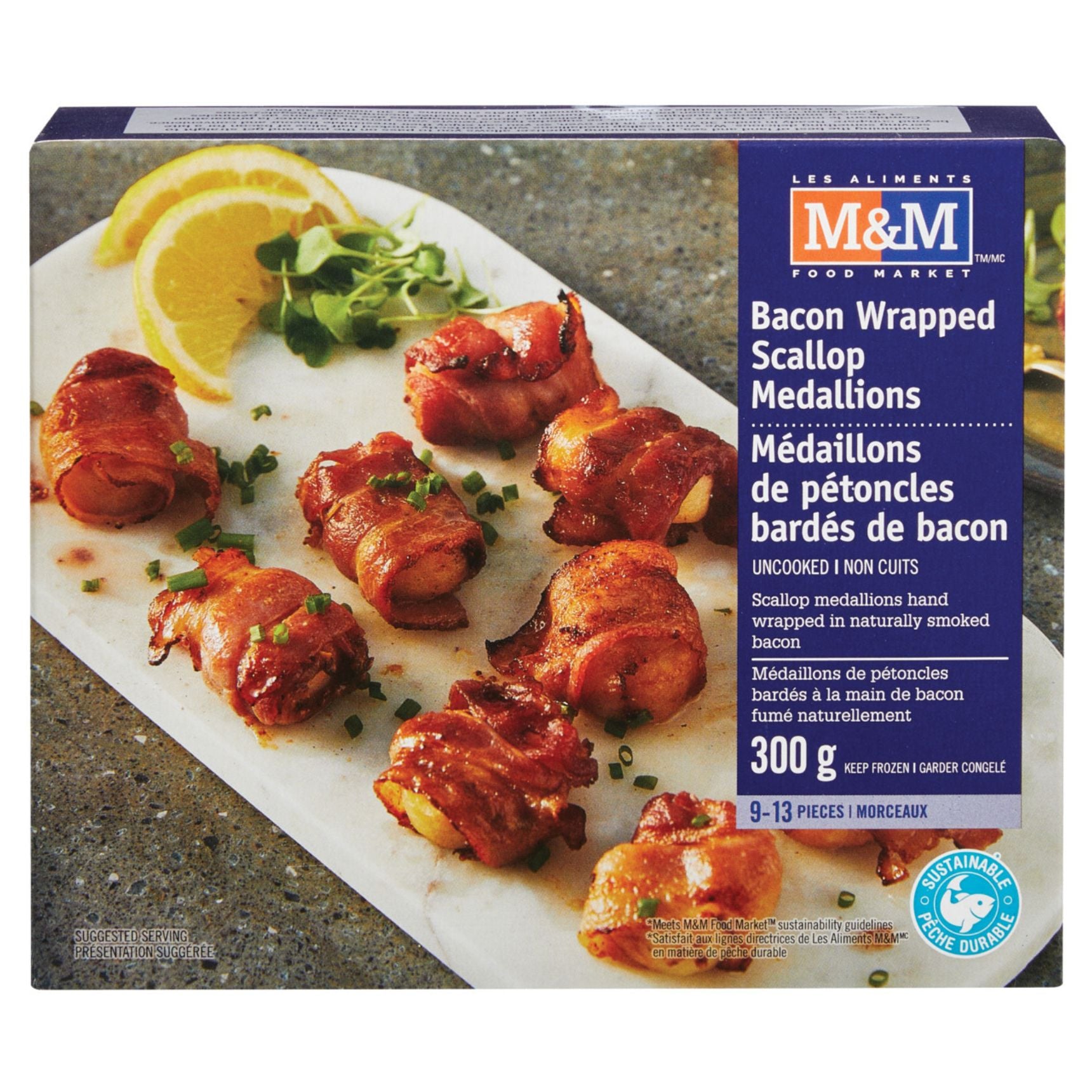 Bacon Wrapped Scallop Medallions