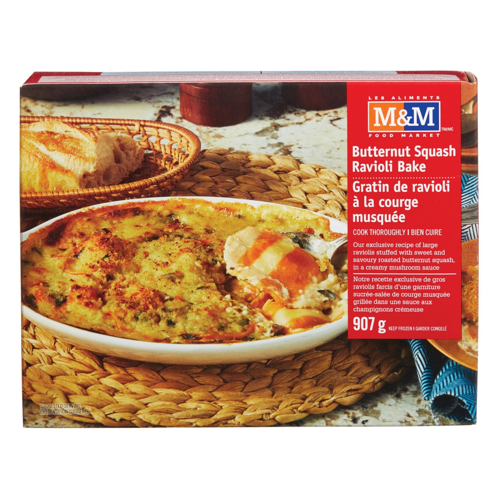 Butternut Squash Ravioli Bake