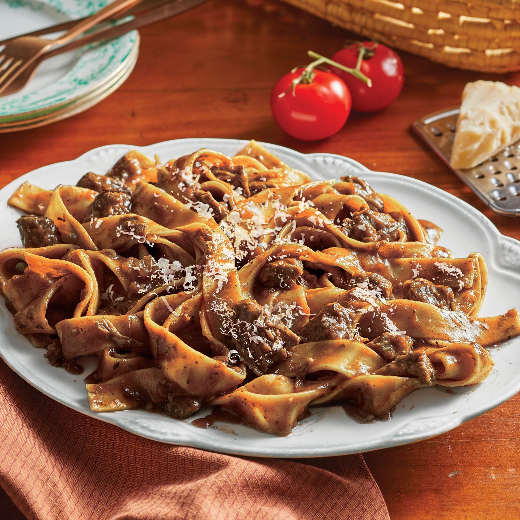 Braised Beef Pappardelle Pasta