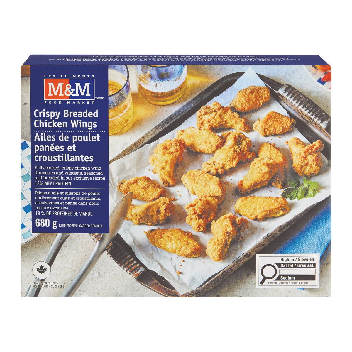 Ailes de poulet panées et croustillantes