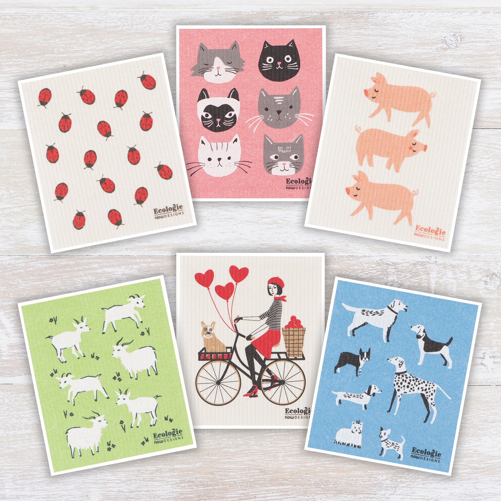 Assorted Design Swedish Sponge Cloths