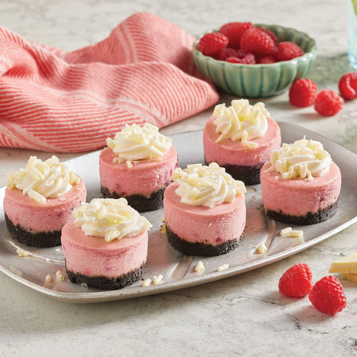 Mini Raspberry Cheesecakes