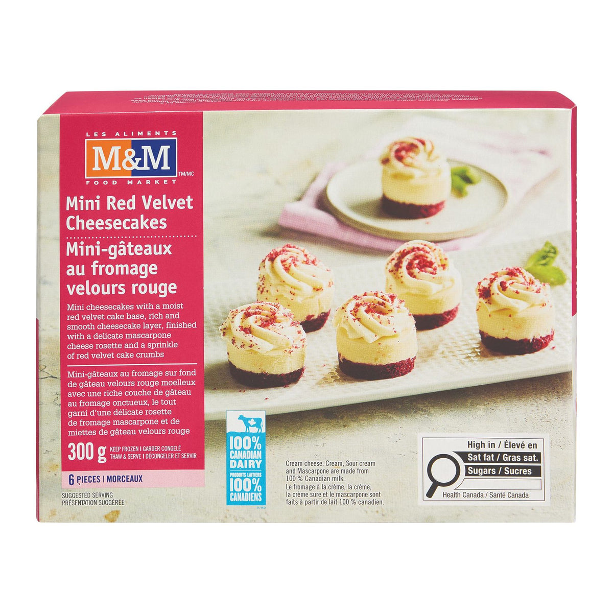 Mini-gâteaux au fromage velours rouge