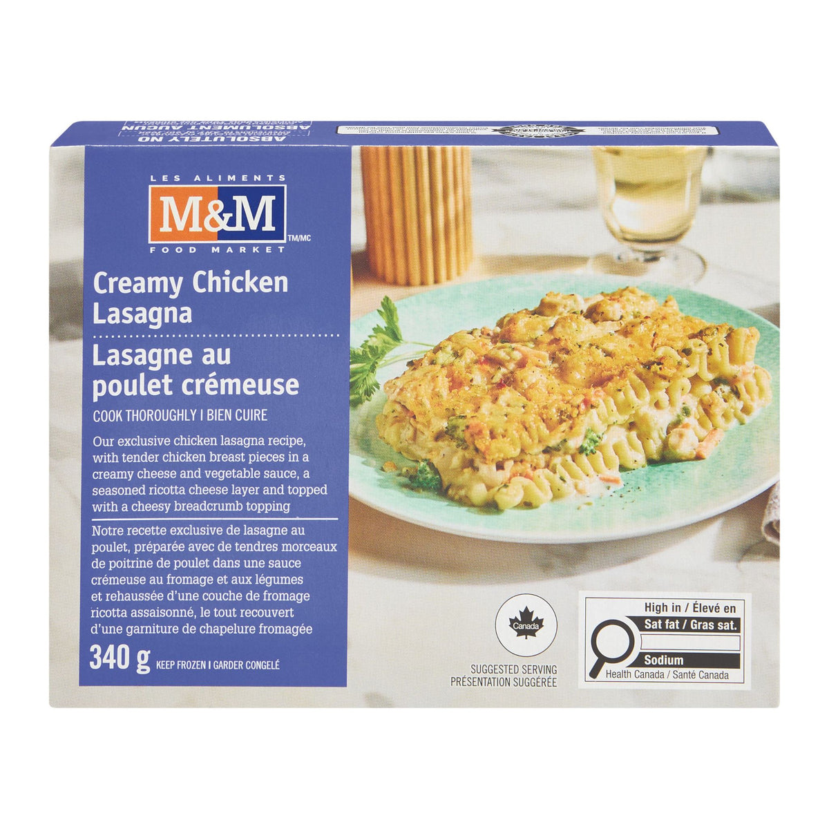 Lasagne au poulet crémeuse