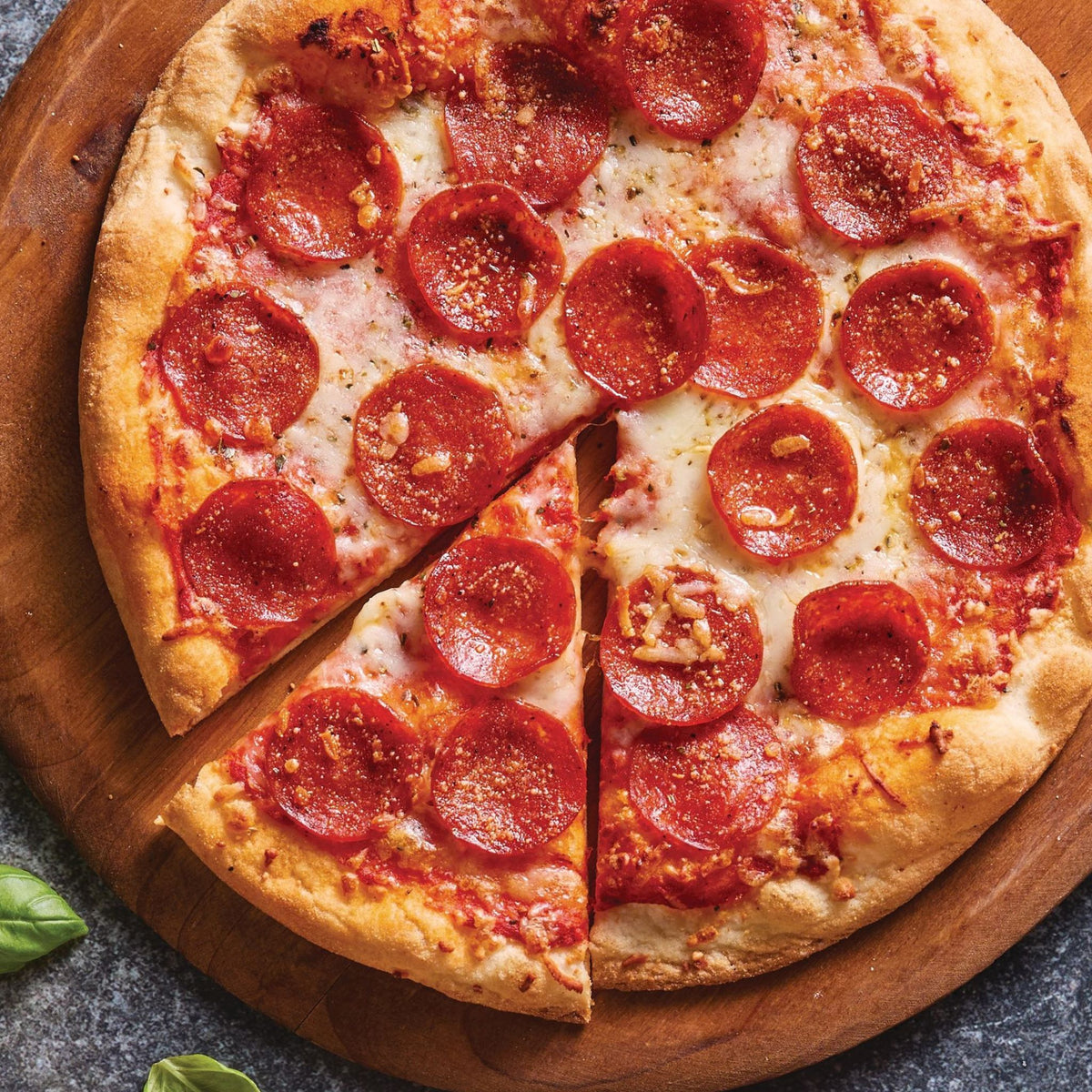 Pizza au pepperoni sans gluten