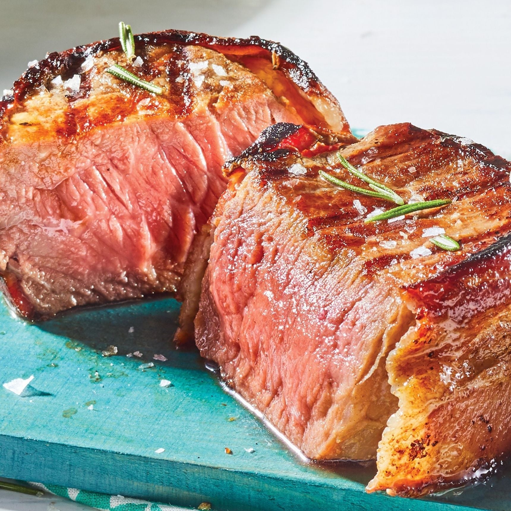 Bacon Wrapped Beef Top Sirloin Steaks