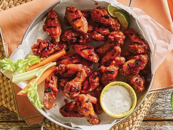 Ailes de poulet BBQ préparées à partir de surgelés