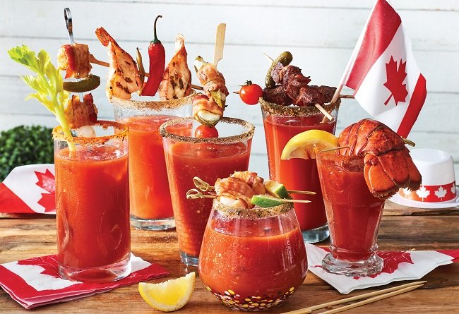 Césars de la fête du Canada avec garnitures