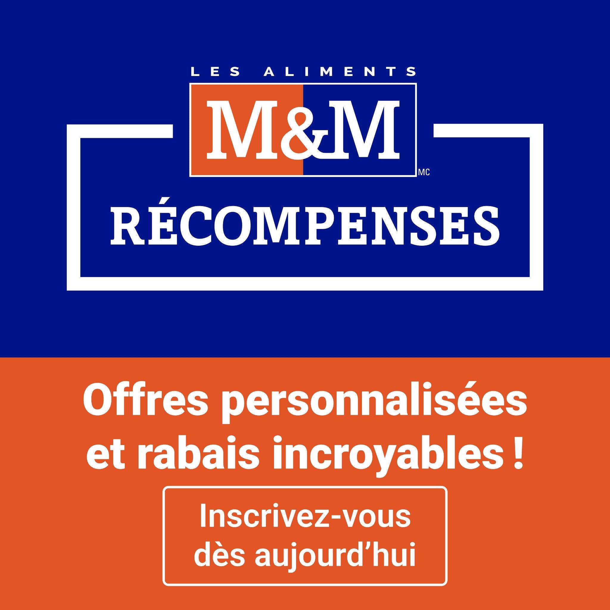 Récompenses Les Aliments M&M – Offres personnalisées et rabais incroyables – Inscrivez-vous dès aujourd’hui!