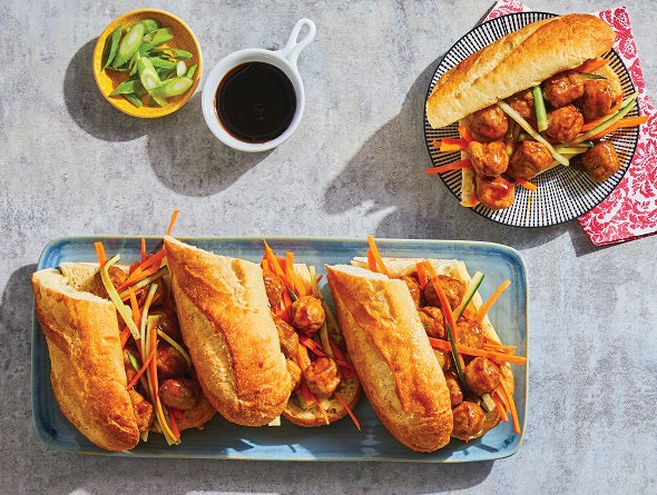 Sandwichs aux boulettes de dinde